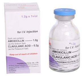 Сухой калий Clavulanate Amoxicillin впрыски порошка