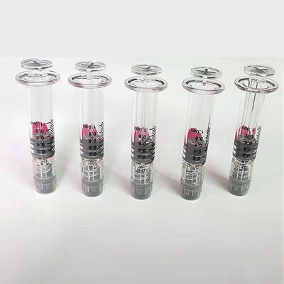 Шприц Luer Refilled замком 0.5ml 1ml устранимый стеклянный для масла Cbd